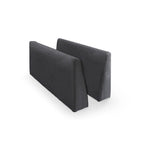 Canapé sectionnel modulaire, tissu lin, en L/U, 4 à 5 places