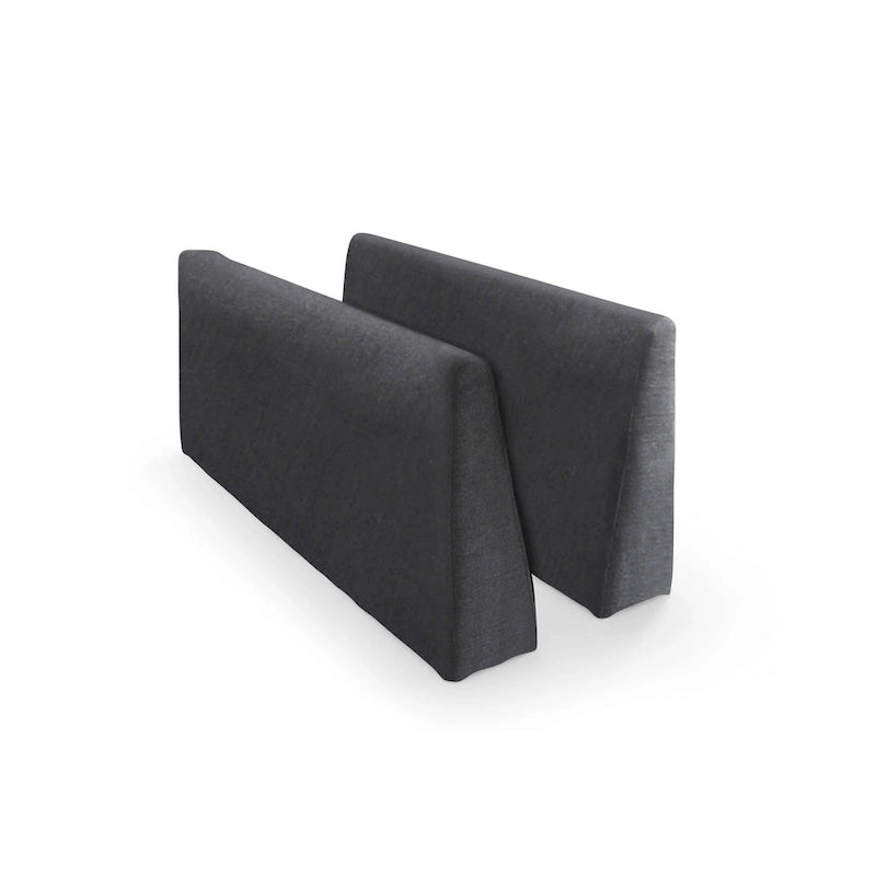 Canapé sectionnel modulaire, tissu lin, en L/U, 4 à 5 places