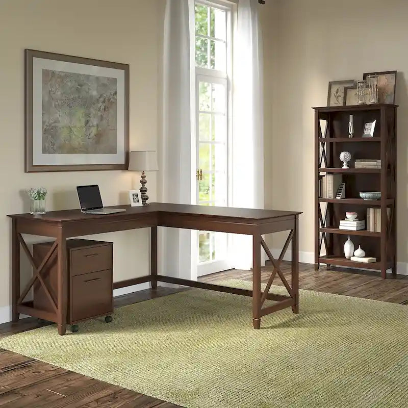Ensemble de bureau en L, 3 pièces, 1 personne