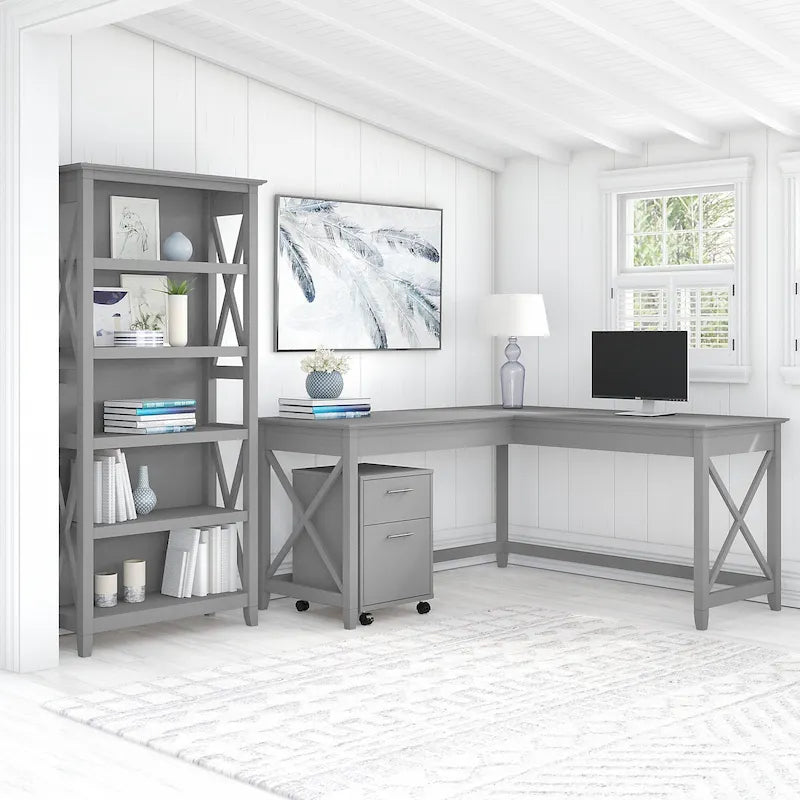Ensemble de bureau en L, 3 pièces, 1 personne