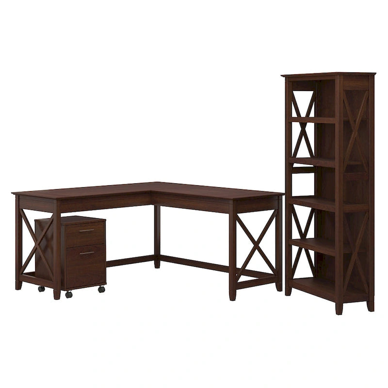 Ensemble de bureau en L, 3 pièces, 1 personne