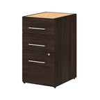 Classeur à 3 tiroirs, argent / gris / taupe / marron, bureau à domicile