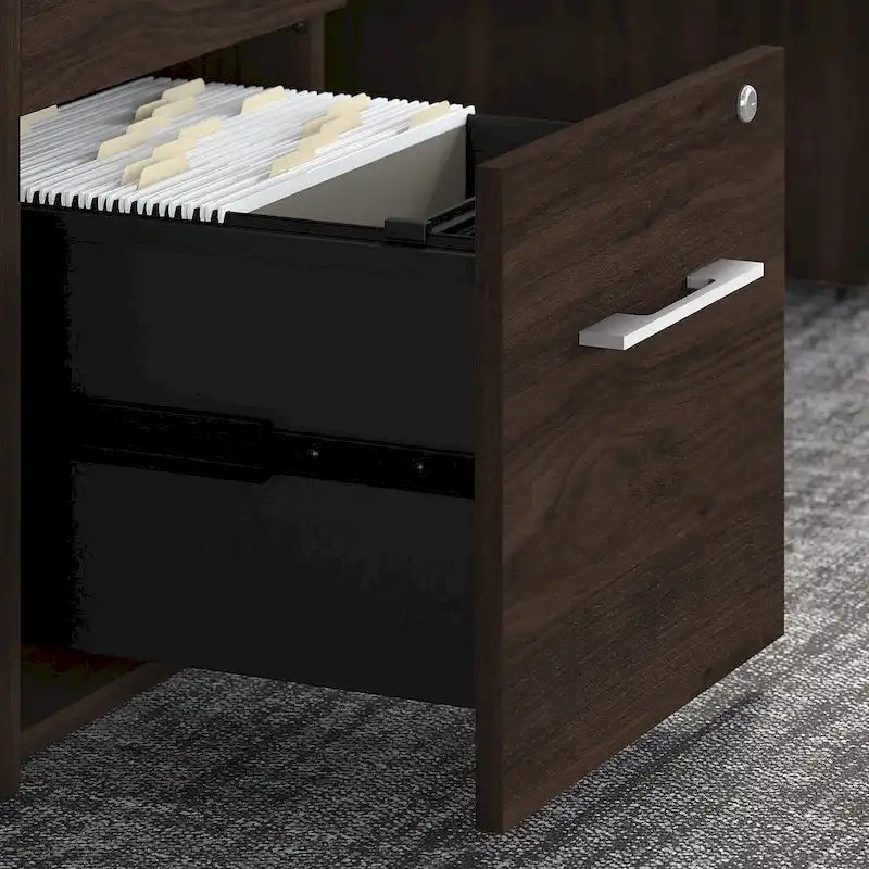 Classeur à 3 tiroirs, argent / gris / taupe / marron, bureau à domicile