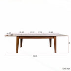 Table à manger extensible, aspect bois, 2 à 6 places