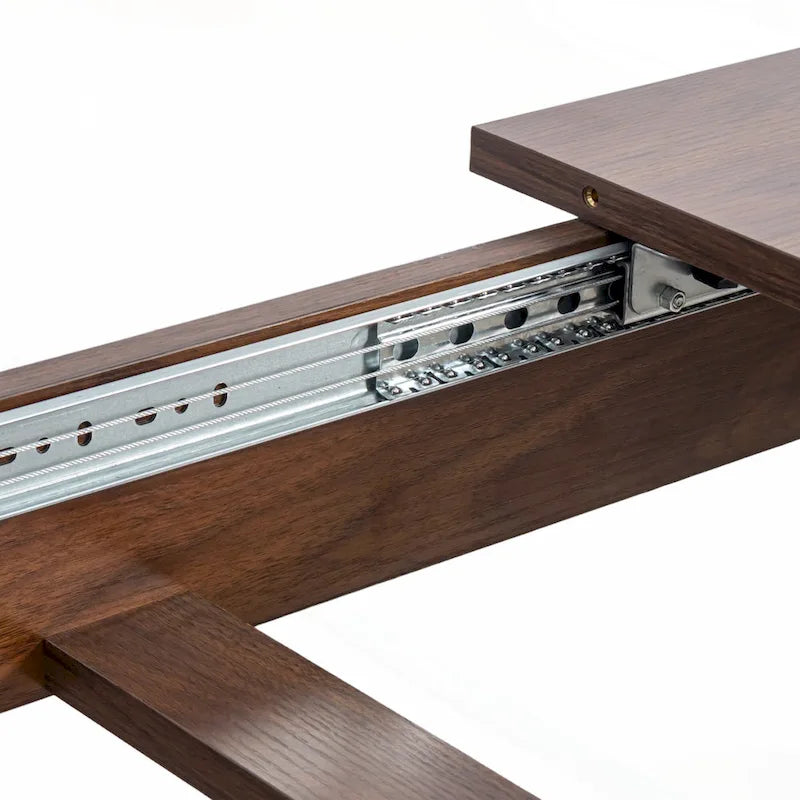 Table à manger extensible, aspect bois, 2 à 6 places