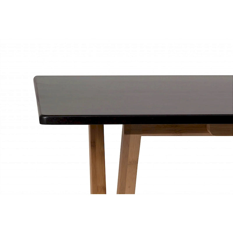 Bureau pliant en bambou Caramel / Blanc / Noir / Espresso – Une personne