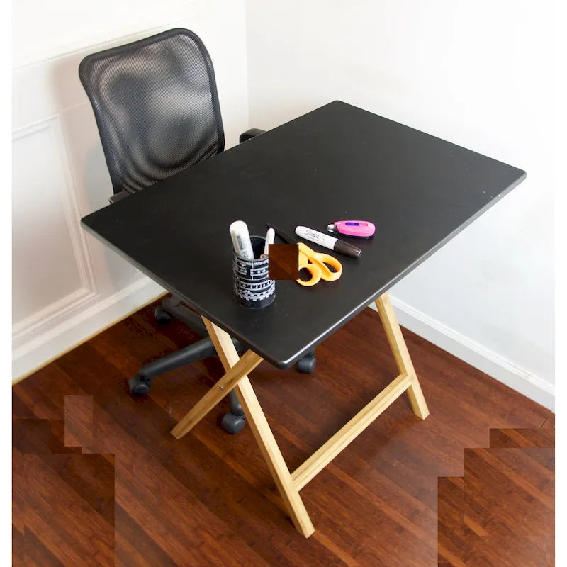 Bureau pliant en bambou Caramel / Blanc / Noir / Espresso – Une personne