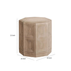 Table d'appoint rectangulaire brun fauve avec roulettes, 1 pièce