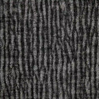 Canapé d'angle modulaire en chenille noir et gris, 5 places