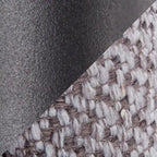Tête de lit tressée pour grand lit en tissu gris/bleu/crème et sherpa crème, convient pour 1 ou 2 personnes
