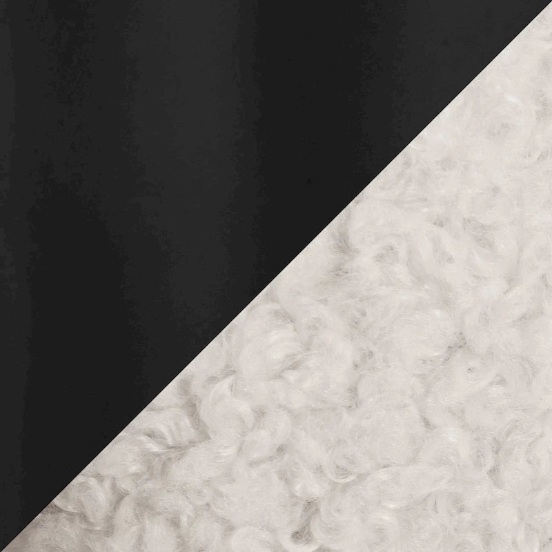 Tête de lit tressée pour grand lit en tissu gris/bleu/crème et sherpa crème, convient pour 1 ou 2 personnes