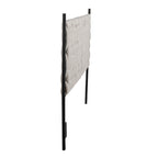 Tête de lit tressée pour grand lit en tissu gris/bleu/crème et sherpa crème, convient pour 1 ou 2 personnes