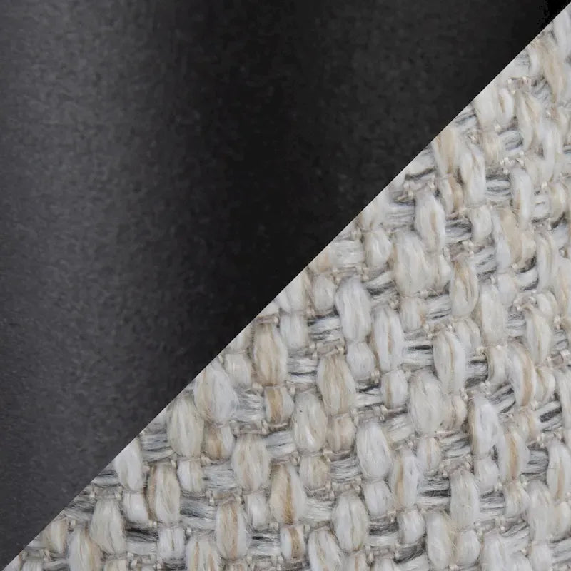 Tête de lit tressée pour grand lit en tissu gris/bleu/crème et sherpa crème, convient pour 1 ou 2 personnes