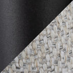 Tête de lit tressée pour grand lit en tissu gris/bleu/crème et sherpa crème, convient pour 1 ou 2 personnes