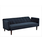 Canapé-lit convertible en velours | Capitonnage, pieds en bois | 2 places | 5 coloris