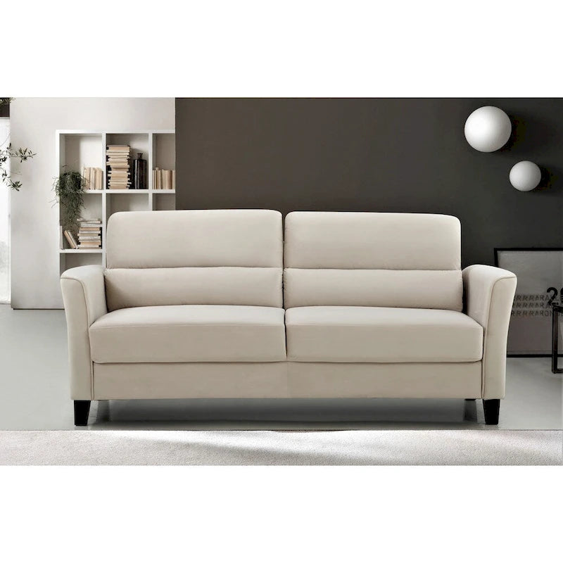 Canapé en velours, style Mid-Century, 3 places