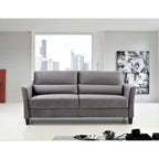 Canapé en velours, style Mid-Century, 3 places