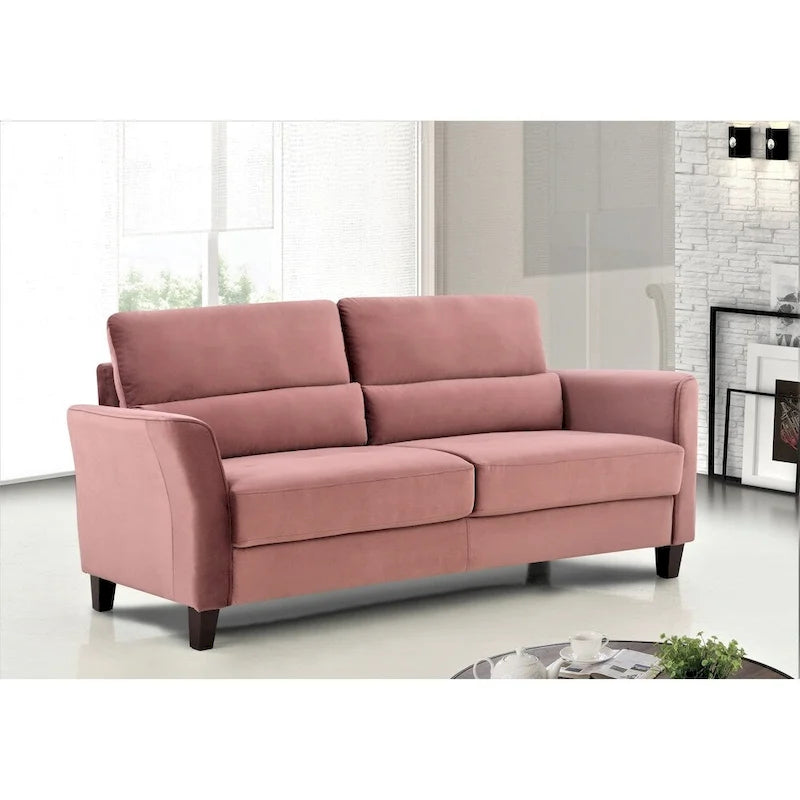 Canapé en velours, style Mid-Century, 3 places