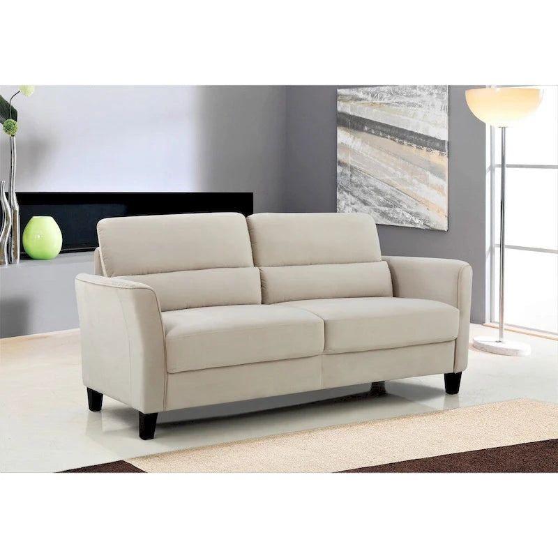 Canapé en velours, style Mid-Century, 3 places
