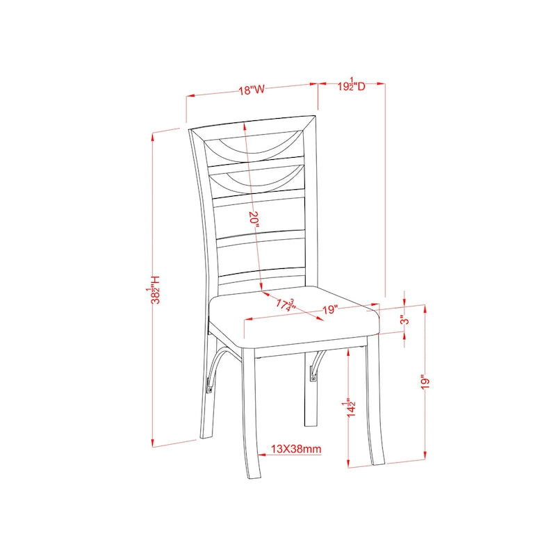 Chaise de salle à manger en métal argenté, dossier échelle contemporain, lot de 2