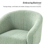Fauteuil Boucle Barrel, une place – Sauge / Noir / Ivoire / Gris / Bleu