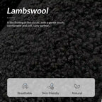 Fauteuil Boucle Barrel, une place – Sauge / Noir / Ivoire / Gris / Bleu