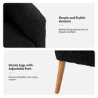 Fauteuil Boucle Barrel, une place – Sauge / Noir / Ivoire / Gris / Bleu