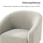 Fauteuil Boucle Barrel, une place – Sauge / Noir / Ivoire / Gris / Bleu