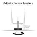 Meuble TV bas pour téléviseurs jusqu'à 75" – Noir veiné / Blanc / Aulne Blanc, 176,5 cm L