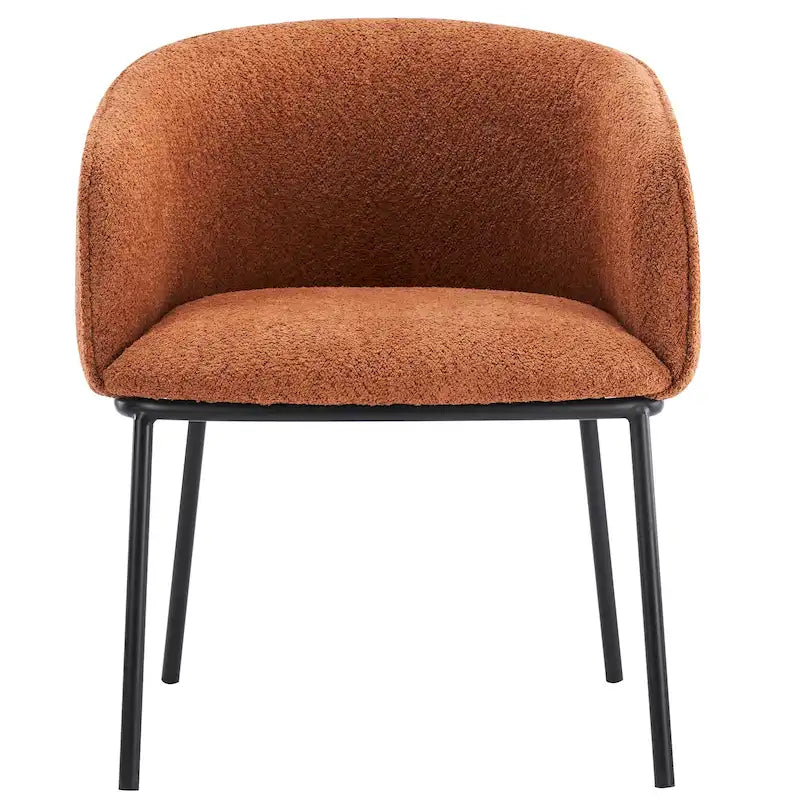 Fauteuil à accoudoirs Boucle Barrel – Gris / Blanc / Gris clair / Jaune / Vert / Orange, une place