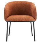 Fauteuil à accoudoirs Boucle Barrel – Gris / Blanc / Gris clair / Jaune / Vert / Orange, une place