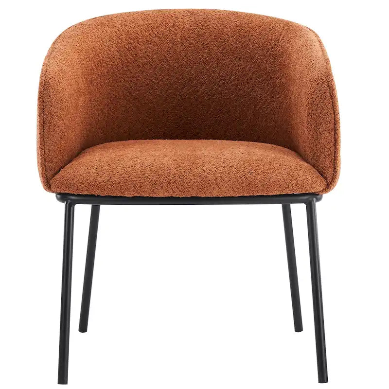 Fauteuil à accoudoirs Boucle Barrel – Gris / Blanc / Gris clair / Jaune / Vert / Orange, une place