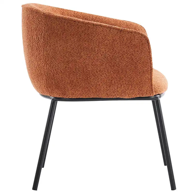 Fauteuil à accoudoirs Boucle Barrel – Gris / Blanc / Gris clair / Jaune / Vert / Orange, une place
