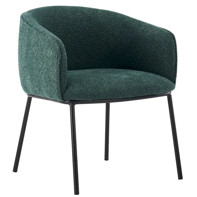 Fauteuil à accoudoirs Boucle Barrel – Gris / Blanc / Gris clair / Jaune / Vert / Orange, une place