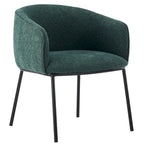 Fauteuil à accoudoirs Boucle Barrel – Gris / Blanc / Gris clair / Jaune / Vert / Orange, une place