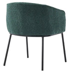 Fauteuil à accoudoirs Boucle Barrel – Gris / Blanc / Gris clair / Jaune / Vert / Orange, une place