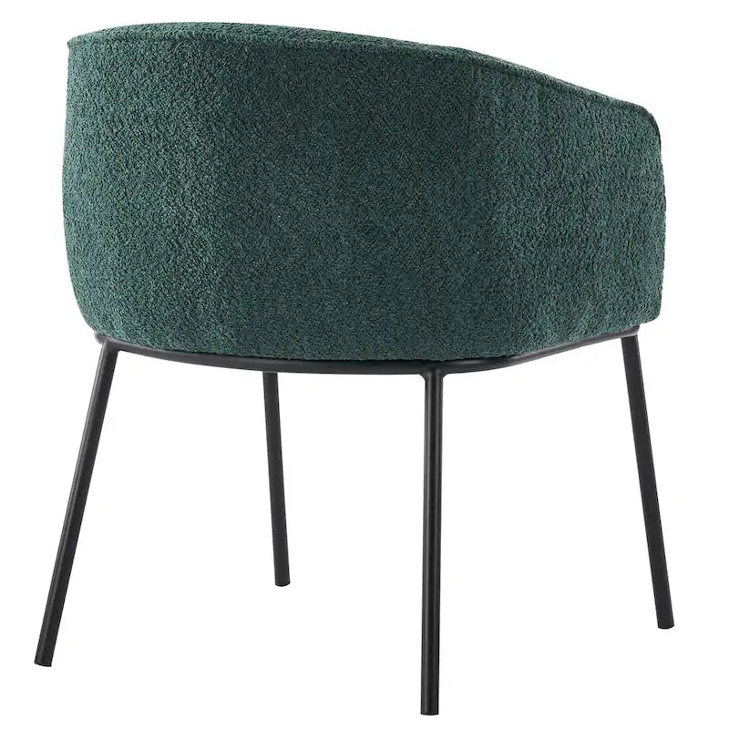 Fauteuil à accoudoirs Boucle Barrel – Gris / Blanc / Gris clair / Jaune / Vert / Orange, une place
