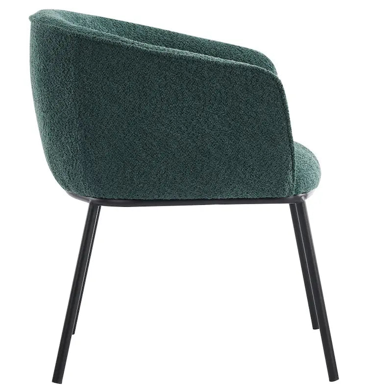Fauteuil à accoudoirs Boucle Barrel – Gris / Blanc / Gris clair / Jaune / Vert / Orange, une place