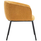 Fauteuil à accoudoirs Boucle Barrel – Gris / Blanc / Gris clair / Jaune / Vert / Orange, une place