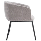 Fauteuil à accoudoirs Boucle Barrel – Gris / Blanc / Gris clair / Jaune / Vert / Orange, une place