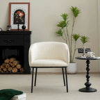 Fauteuil à accoudoirs Boucle Barrel – Gris / Blanc / Gris clair / Jaune / Vert / Orange, une place