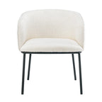 Fauteuil à accoudoirs Boucle Barrel – Gris / Blanc / Gris clair / Jaune / Vert / Orange, une place