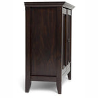 Armoire basse de rangement transitoire avec 2 portes – Brun foncé / Gris vieilli / Brun hickory