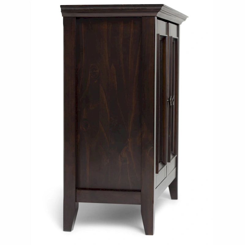 Armoire basse de rangement transitoire avec 2 portes – Brun foncé / Gris vieilli / Brun hickory