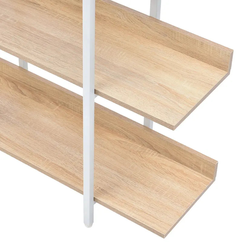 Étagère ouverte à 5 niveaux, style industriel, plusieurs coloris, MDF et acier