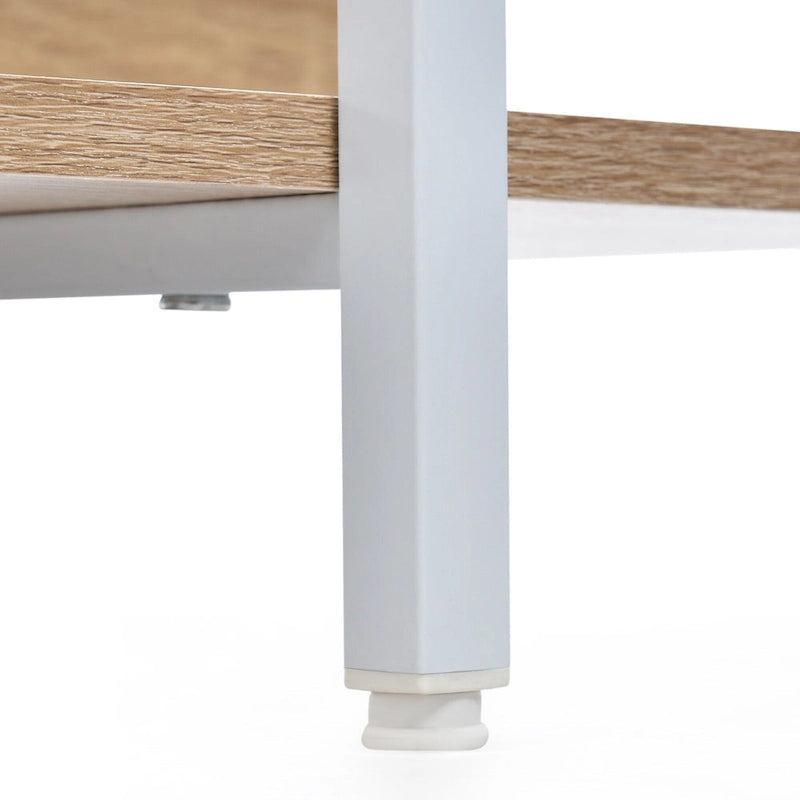 Étagère ouverte à 5 niveaux, style industriel, plusieurs coloris, MDF et acier