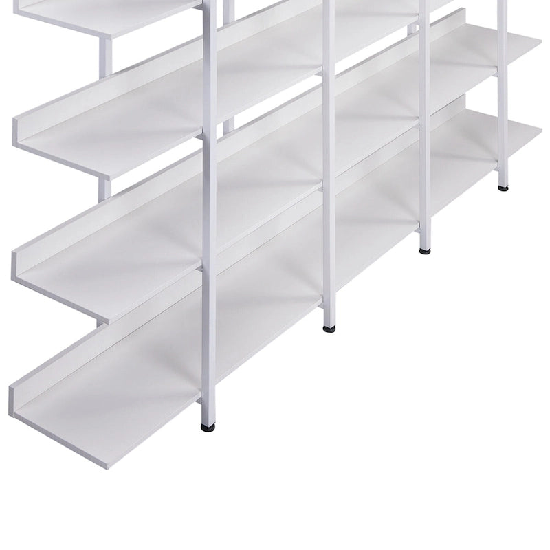 Étagère ouverte à 5 niveaux, style industriel, plusieurs coloris, MDF et acier