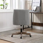 Chaise de bureau réglable, tissu lin, assise individuelle – Gris / Bleu / Gris anthracite / Marron / Beige