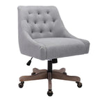 Chaise de bureau réglable, tissu lin, assise individuelle – Gris / Bleu / Gris anthracite / Marron / Beige
