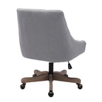 Chaise de bureau réglable, tissu lin, assise individuelle – Gris / Bleu / Gris anthracite / Marron / Beige